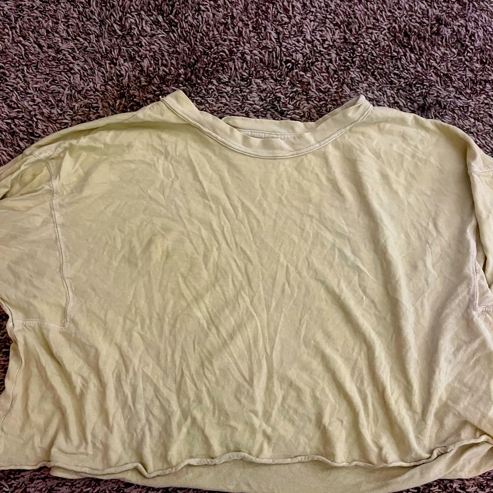 free people crop tee